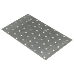 VidaXL Płytki perforowane, 20 szt., 2 mm, 200x120 mm, stal ocynkowana