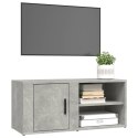 VidaXL Szafka pod TV, szarość betonu, 80x31,5x36 cm