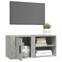 VidaXL Szafka pod TV, szarość betonu, 80x31,5x36 cm