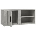 VidaXL Szafka pod TV, szarość betonu, 80x31,5x36 cm