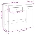 VidaXL Biurko z szufladami, 100x50x78 cm, lite drewno sosnowe