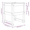 VidaXL Donica, 40x40x52,5 cm, lite drewno sosnowe