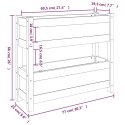 VidaXL Donica, 77x25x66 cm, lite drewno sosnowe