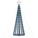 VidaXL Stożkowa choinka z lampek, 275 niebieskich LED, 180 cm