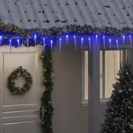 VidaXL Lampki świąteczne w kształcie sopli, 200 LED, niebieskie, 20 m