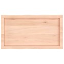 VidaXL Blat stołu, 80x40x(2-4)cm, surowy, lity dąb naturalną krawędzią