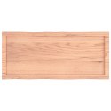 VidaXL Blat, jasnobrązowy 100x40x(2-4)cm drewno z naturalną krawędzią