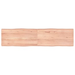 VidaXL Blat, jasnobrązowy 160x40x(2-6) cm drewno z naturalną krawędzią