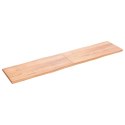 VidaXL Blat, jasnobrązowy 220x50x(2-4)cm drewno z naturalną krawędzią