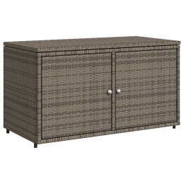 VidaXL Szafka ogrodowa, szara, 110x55x60,5 cm, polirattan