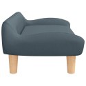 VidaXL Sofa dla dzieci, ciemnoszara, 70x40x24 cm, obita tkaniną