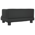 VidaXL Sofa dla dzieci, czarna, 60x40x30 cm, sztuczna skóra