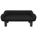 VidaXL Sofa dla dzieci, czarna, 70x40x24 cm, aksamit