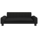 VidaXL Sofa dla dzieci, czarna, 90x53x30 cm, sztuczna skóra