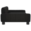 VidaXL Sofa dla dzieci, czarna, 90x53x30 cm, sztuczna skóra