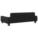 VidaXL Sofa dla dzieci, czarna, 90x53x30 cm, sztuczna skóra