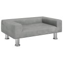 VidaXL Sofa dla dzieci, jasnoszara, 70x45x26,5 cm, aksamit