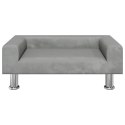 VidaXL Sofa dla dzieci, jasnoszara, 70x45x26,5 cm, aksamit