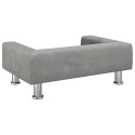 VidaXL Sofa dla dzieci, jasnoszara, 70x45x26,5 cm, aksamit