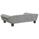 VidaXL Sofa dla dzieci, jasnoszara, 70x45x26 cm, aksamit