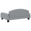 VidaXL Sofa dla dzieci, jasnoszara, 70x45x30 cm, obita tkaniną