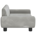 VidaXL Sofa dla dzieci, jasnoszara, 70x45x33 cm, aksamit