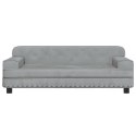 VidaXL Sofa dla dzieci, jasnoszara, 90x53x30 cm, aksamit