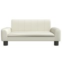 VidaXL Sofa dla dzieci, kremowa, 70x45x30 cm, sztuczna skóra