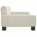 VidaXL Sofa dla dzieci, kremowa, 70x45x30 cm, sztuczna skóra