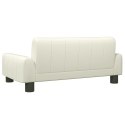 VidaXL Sofa dla dzieci, kremowa, 70x45x30 cm, sztuczna skóra