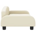 VidaXL Sofa dla dzieci, kremowa, 70x45x30 cm, sztuczna skóra