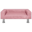 VidaXL Sofa dla dzieci, różowa, 70x45x26,5 cm, aksamit