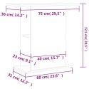 VidaXL Szafka pod akwarium, dąb sonoma, 75x36x72,5 cm