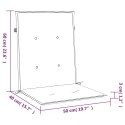 VidaXL Poduszki na krzesła ogrodowe, 4 szt., czerwone, 100x50x3 cm