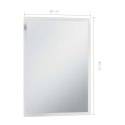 VidaXL Ścienne lustro łazienkowe z LED, 60 x 80 cm