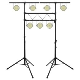 VidaXL Statyw oświetleniowy, czarny, 238x115x(180-300) cm, stalowy