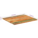 VidaXL Prostokątny blat stołu 70x80 cm 25-27 mm, lite drewno z odzysku