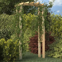 VidaXL Pergola ogrodowa z kratką, 110x60x210 cm, drewno sosnowe