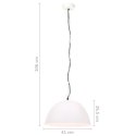 VidaXL Industrialna lampa wisząca, 25 W, biała, okrągła, 41 cm, E27