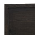 VidaXL Blat, ciemnobrązowy 120x60x(2-4)cm drewno z naturalną krawędzią