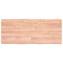 VidaXL Blat jasnobrązowy 120x50x(2-6) cm drewno z naturalną krawędzią