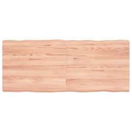 VidaXL Blat jasnobrązowy 120x50x(2-6) cm drewno z naturalną krawędzią