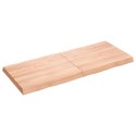 VidaXL Blat jasnobrązowy 120x50x(2-6) cm drewno z naturalną krawędzią