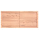 VidaXL Blat jasnobrązowy 120x50x(2-6) cm drewno z naturalną krawędzią