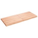 VidaXL Blat, jasnobrązowy 140x60x(2-6) cm drewno z naturalną krawędzią