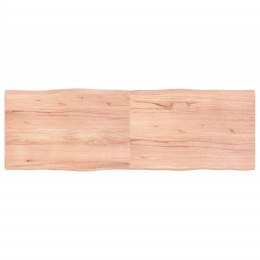 VidaXL Blat, jasnobrązowy 180x60x(2-4)cm drewno z naturalną krawędzią