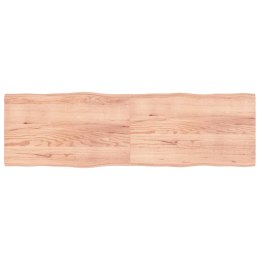 VidaXL Blat jasnobrązowy 200x60x(2-4) cm, drewno z naturalną krawędzią