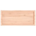 VidaXL Blat stołu, 100x40x(2-6)cm, surowy lity dąb naturalną krawędzią