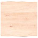 VidaXL Blat stołu, 40x40x(2-6)cm, surowy, lity dąb naturalną krawędzią