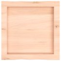 VidaXL Blat stołu, 40x40x(2-6)cm, surowy, lity dąb naturalną krawędzią